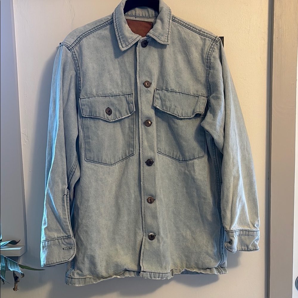 Bliss And Mischief Denim Army Jacket